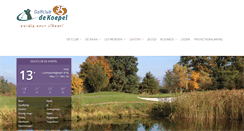 Desktop Screenshot of golfclubdekoepel.nl