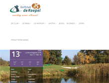 Tablet Screenshot of golfclubdekoepel.nl